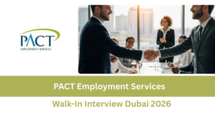 PACT Employment Services Walk-In Interview Dubai 2026