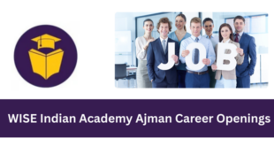 WISE Indian Academy Ajman Career Openings 2026