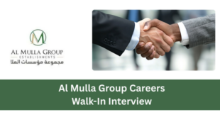 Al Mulla Group Careers 2026: Walk-In Interview